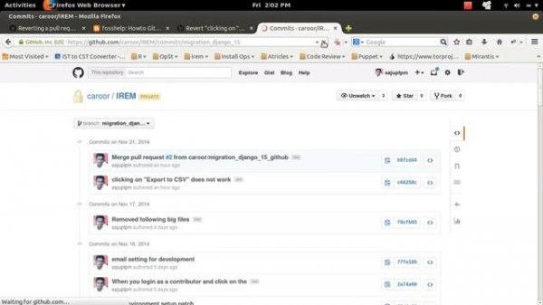 Howto Github Reverting a pull request