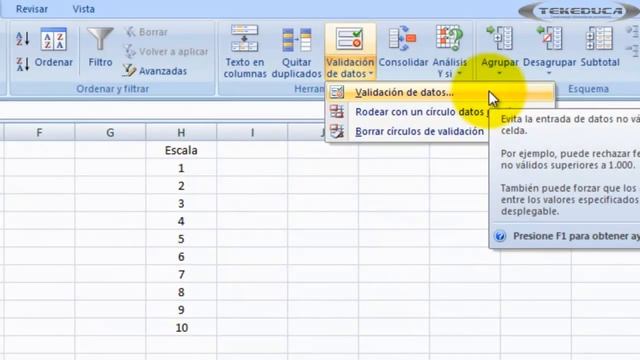 Tutorial para crear lista desplegables(dropdown) en Excel 2007.mp4 смотреть онлайн