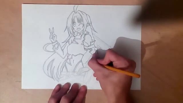 Рисунок Конно Юки sword art online/мастер меча онлайн смотреть онлайн