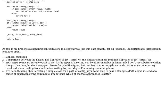 Code Review: Singleton handler for reading and writing configuration.json смотреть онлайн