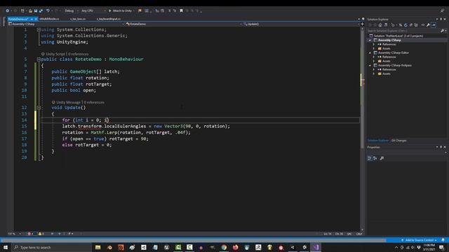 Unity 3D : For Loops & Arrays Tutorial- (In 2 Minutes!!) смотреть онлайн
