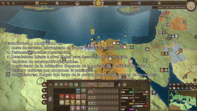 Tutorial Field of Glory: Empires | parte 2/4 | Regiones y Recursos смотреть онлайн