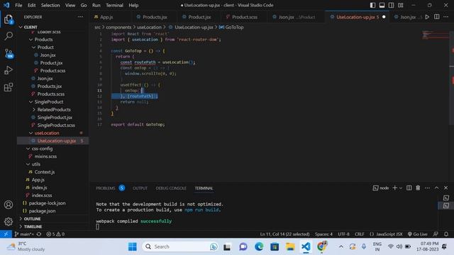 uselocation and counting and sidebar in react js смотреть онлайн