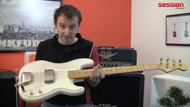 FENDER Custom Shop 1959 Precision Bass Relic WHT/BLND смотреть онлайн