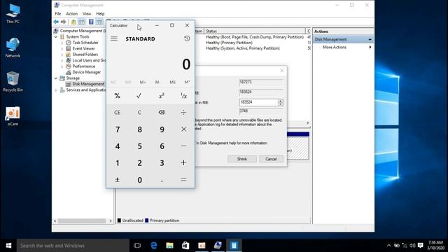 தமிழ் How to Extend C Drive in Windows 10 without Software How to Extend Local C : Drive PC Laptop смотреть онлайн