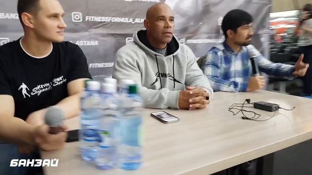Kevin Levrone в тренажерном зале "БАНЗАЙ" г.Алматы_2 смотреть онлайн