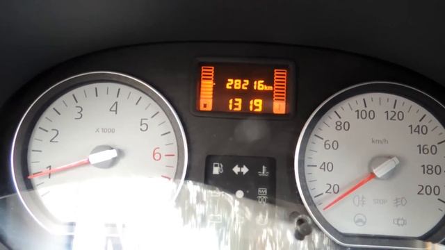 Прогрев двигателя зимой на Рено Логан (1.6 8v) смотреть онлайн