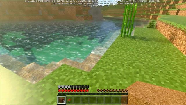 Minecraft RTX PC Beta gameplay - 2060 Super RTX on/off смотреть онлайн
