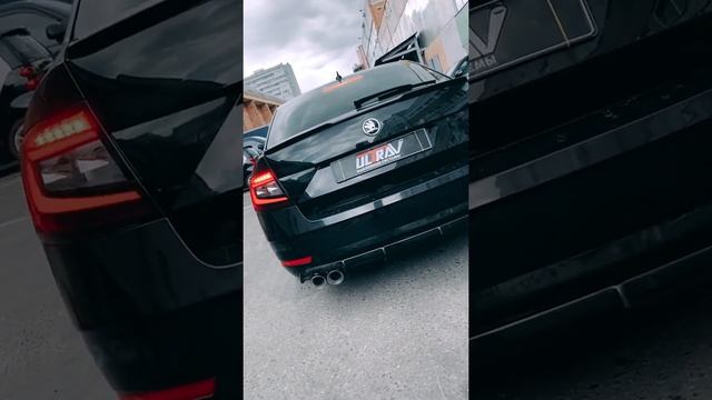 СЕКРЕТНЫЙ ВЫХЛОП  на Skoda Octavia #shorts #octavia #skoda #octaviars #exhaust #tuning
