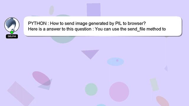 PYTHON : How to send image generated by PIL to browser? смотреть онлайн