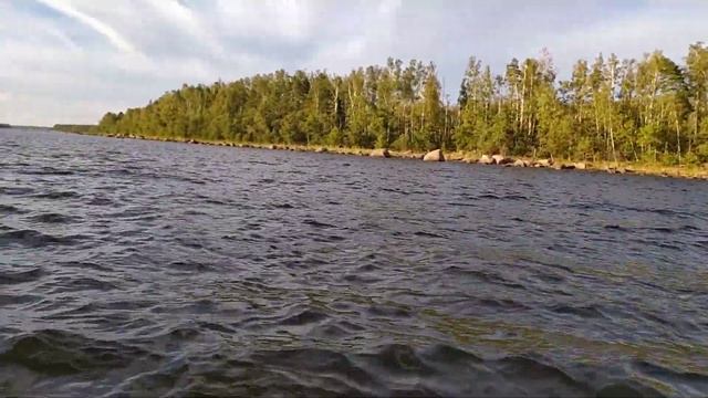 Нереально классная погода на рыбалке в Выборгском заливе! смотреть онлайн