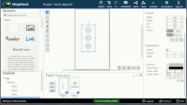 How to make wireframes using the alignment tools in NinjaMock смотреть онлайн