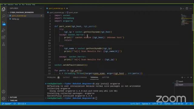 Proactive Cyber Defense Engineering Using Python By Cybervidyapeeth with AICTE & CERT.IN - Day 16 смотреть онлайн