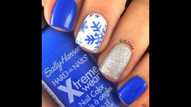 Новогодний дизайн ногтей со снежинками смотреть онлайн