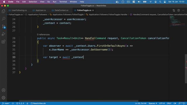223 - Adding a handler for following смотреть онлайн