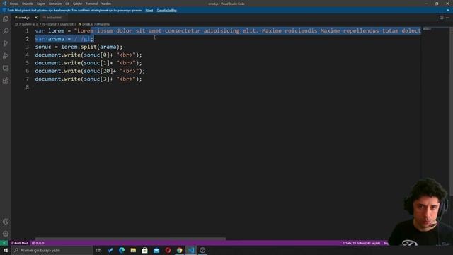Javascript Düzenli İfadeler III - Split metodu hayat kurtarır diyim ! смотреть онлайн