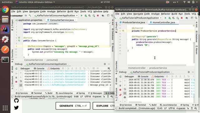Kafka tutorial with Spring Boot смотреть онлайн