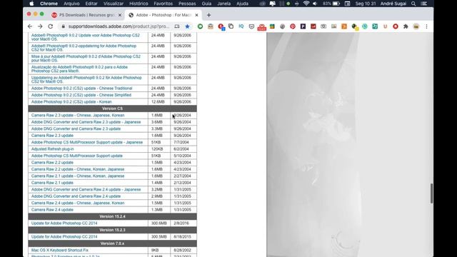 ? Lista completa de updates para antigas versões do Photoshop para Mac смотреть онлайн