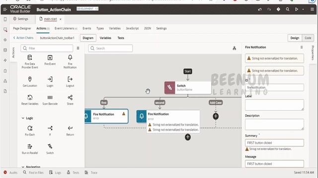 How to call common action chain from multiple buttons on click event in Oracle Visual Builder VBCS смотреть онлайн