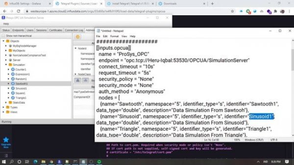Build Grafana 7.2 Dashboard from OPC UA DataSource