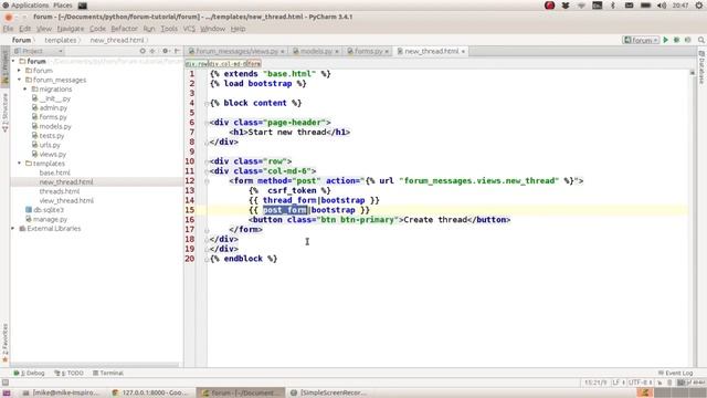 Python Django tutorial 12b - populating more than one model from the same form смотреть онлайн