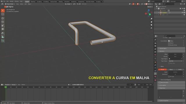 BLENDER 3D - GERANDO TUBOS E PERFIS TUBULARES DE MODO PRÁTICO смотреть онлайн
