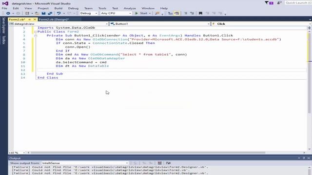 Connect VB. net with ms access database(accdb, mdb) and with password смотреть онлайн