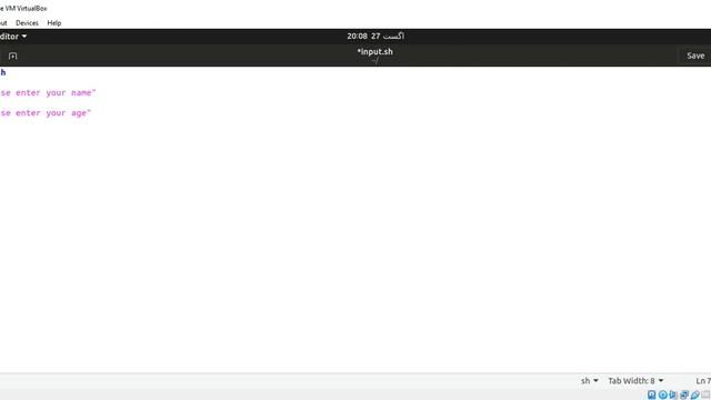 Bash script to ask the user for some information смотреть онлайн