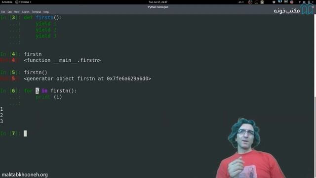 generator functions yield آموزش پایتون پیشرفته - جلسه چهارم: در پایتون смотреть онлайн