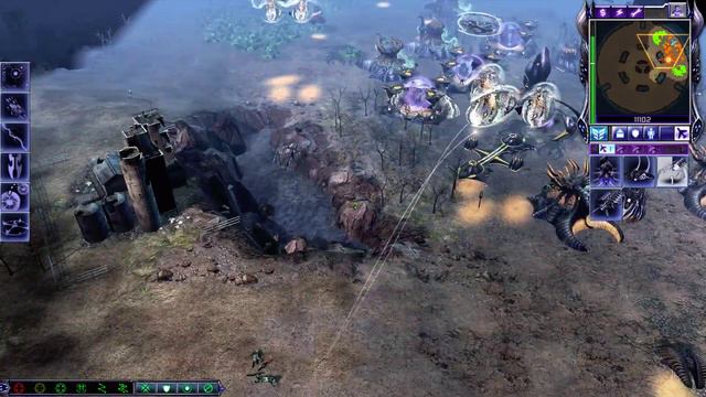 Command & Conquer 3 Tiberium Wars | Scrin vs GDI Skirmish | Triple Threat смотреть онлайн