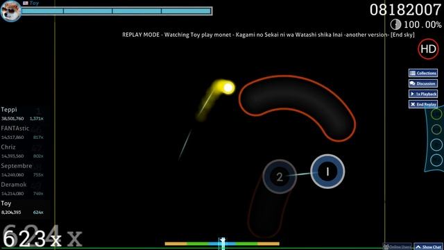 osu! | Toy | monet - Kagami no Sekai ni wa Watashi shika Inai another version [End Sky] +HD SS 360p смотреть онлайн