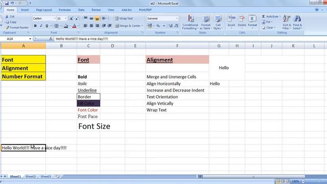 #2 MS Excel - Font | Alignment | Merge cells | Number format | Home tab | hindi смотреть онлайн