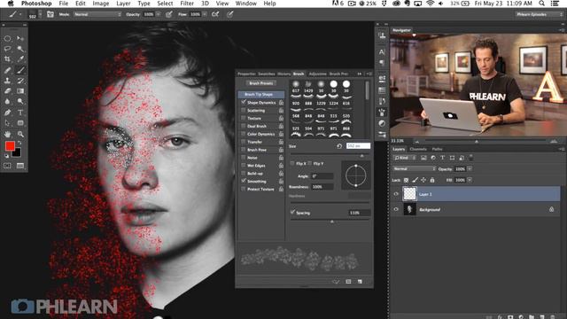 How to Create Freckles in Photoshop смотреть онлайн