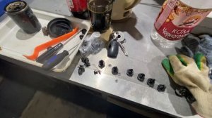 Снятие переднего бампера Subaru Forester SH