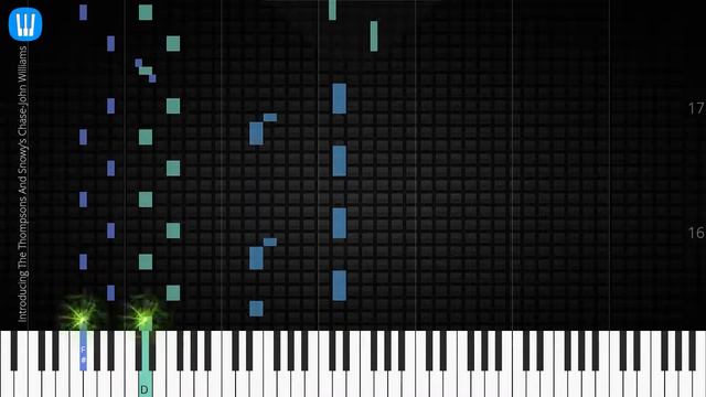 🎹 Introducing The Thompsons And Snowy's Chase, Synthesia Piano Tutorial смотреть онлайн