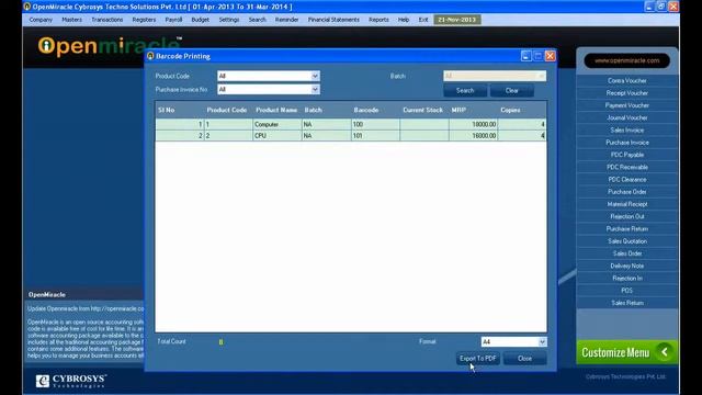 Barcode Printing- How to generate a barcode of product and print barcode. смотреть онлайн