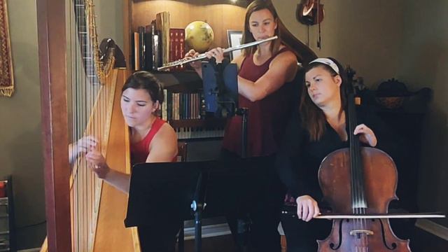 Canon/Memories by Maroon 5 Wedding Mashup for Harp Cello and Flute смотреть онлайн