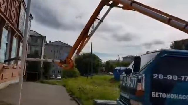 Бетононасос Бородино заливка магазина Магнит . т.2-090-777 смотреть онлайн