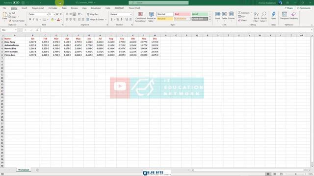 MS Excel Tutorial - 64 - Using named ranges in formulas смотреть онлайн
