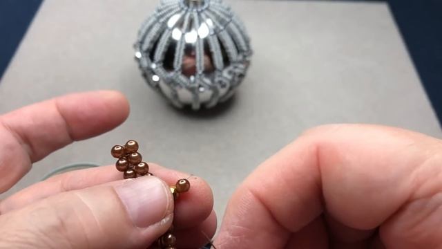 Новогодний шар. Мастер класс. Ёлочные украшения. смотреть онлайн