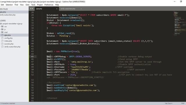 10. Fixing the success message issue with phpmailer смотреть онлайн