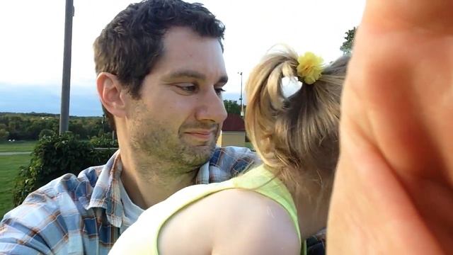 Saying hi to walkers on the bridge смотреть онлайн