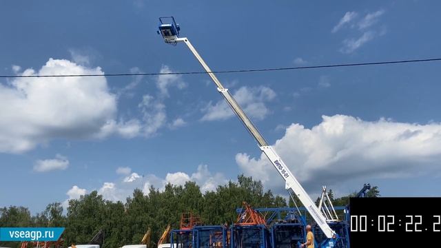 Скорость работы Автовышки ВИПО-18-01 на шасси ГАЗ-33098: опорный контур, подъем, оборот 360 градусо смотреть онлайн