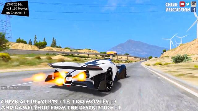 Prototipo Police Car - GTA V MOD | 2.7K / 1440p ! _REVIEW смотреть онлайн