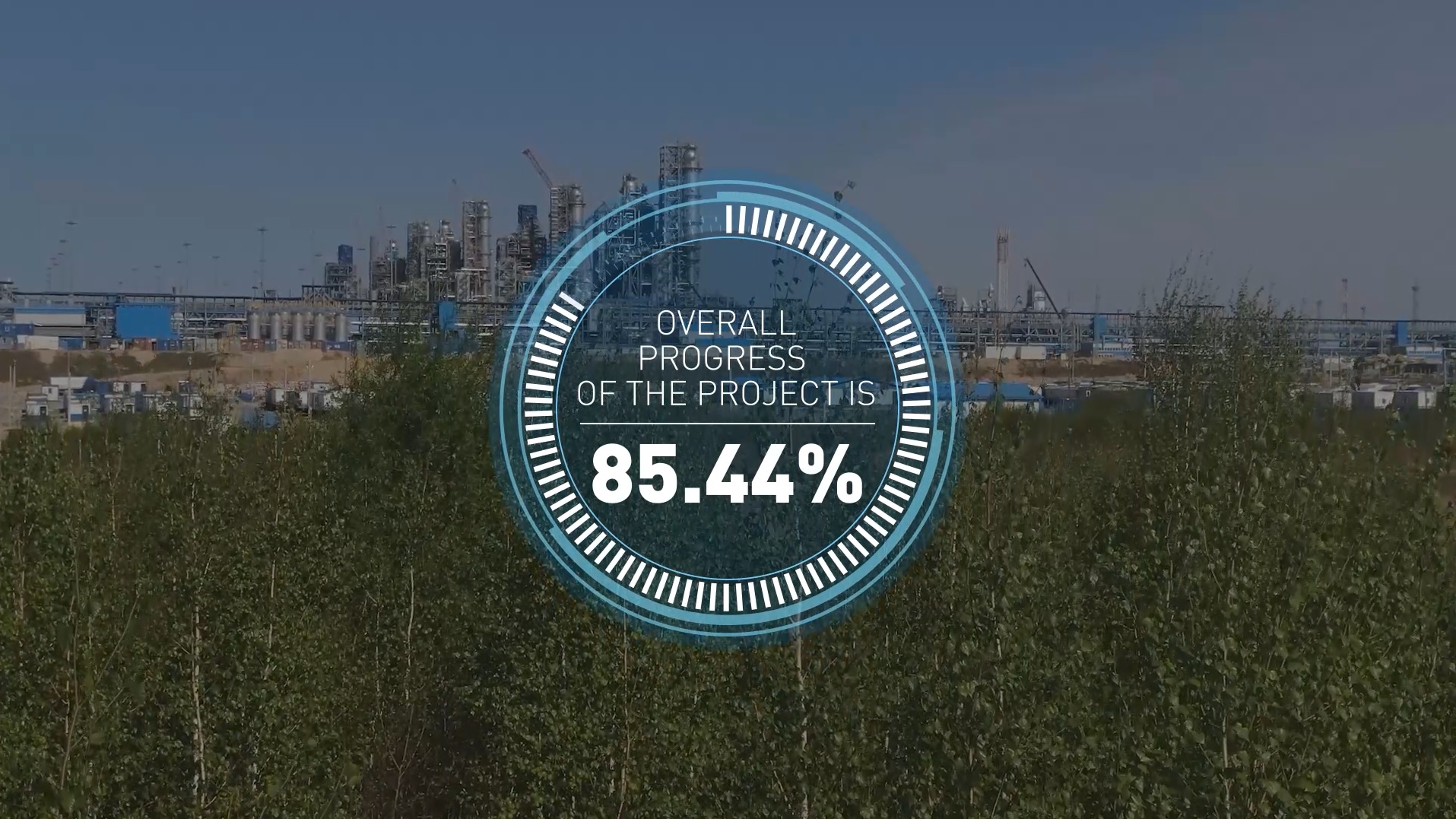 Overall progress of Amur GPP construction by early June 2022 amounted to 85.44% смотреть онлайн