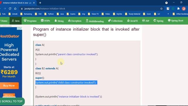 Java - Classes & Objects | instance initializer block | Theoretically & Practically | Part - 17 смотреть онлайн