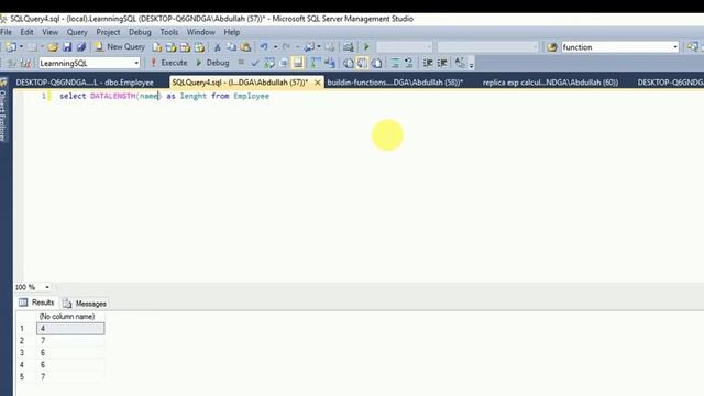Measure Length Of String IN SQL ||1 mint hack of SQL Table смотреть онлайн