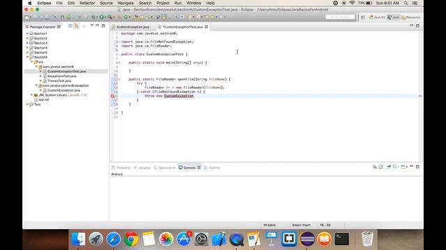 Complete Java tutorial :- 40 Extending Exception Class смотреть онлайн