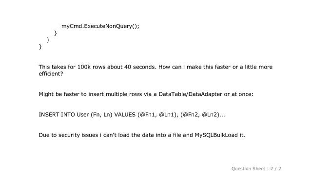 MySQL : Most efficient way to insert Rows into MySQL Database смотреть онлайн