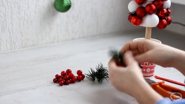 ✨НОВОГОДНИЙ ДЕКОР ЕЛКА. Елка-топиарий. NEW YEAR'S DECOR FIR-TREE. Christmas topiary.Творческое мест смотреть онлайн